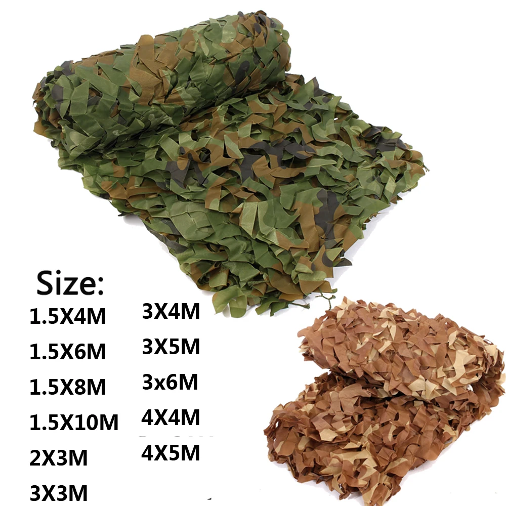 

Camouflage Net for Hunting, Training, Car Cover, Tent Shade, Camping, Sun Shelter