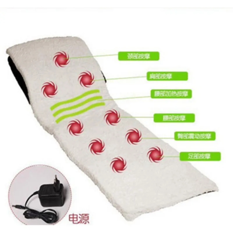 Multi-function heat according to the vibration massage cushion folding neck lumbar spine massager massage mattress