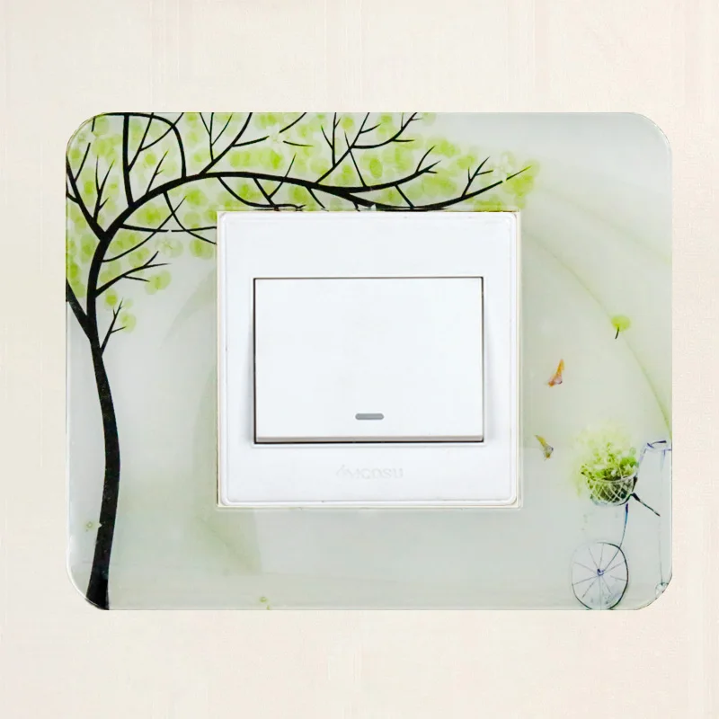 Switch  Cover  Stickers  Decorative Switches Bedroom Living-Room Dustproof socket cover