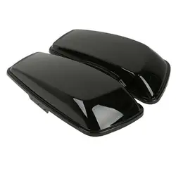 Hard Saddlebag Lids For Harley Touring Street Glide Electra Glide Road King 2014-2024 2019 2018 ABS Vivid Black Motorcycle
