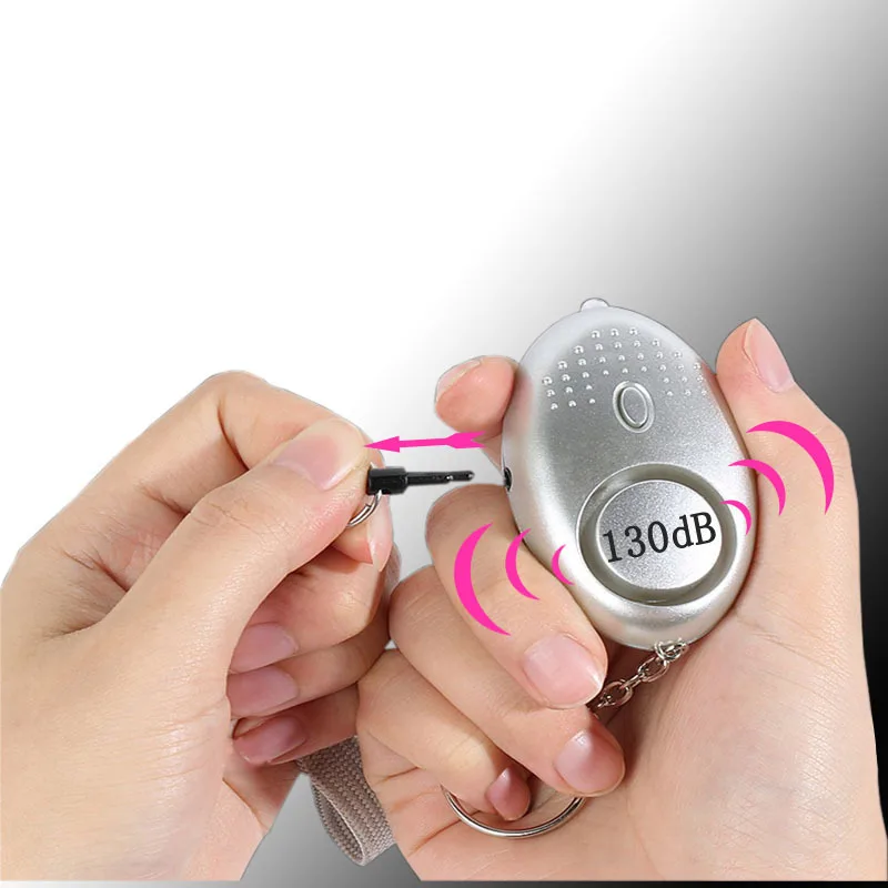 Security Protect Alert Self Defense Alarm Anti-wolf Girl Women Safety Emergency Self-defense Keychain Supplies Gadgets Tools