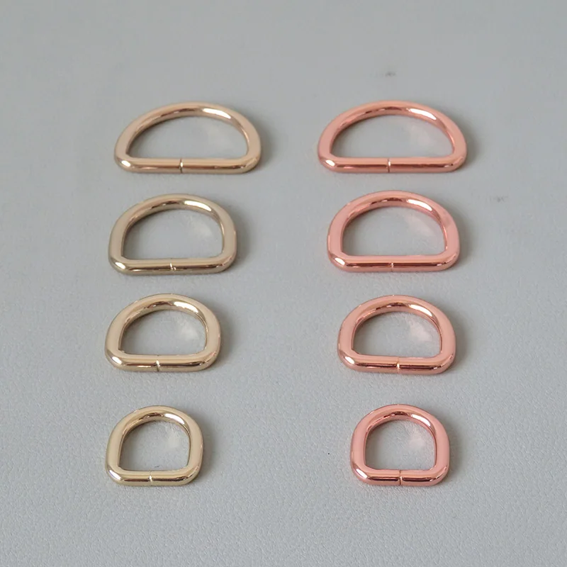 1Pcs Welded Metal D Rings For Bag Purse Belt Straps Accessory Pet Dog Collar Leash Hardware Backpack Handbag Sewing Clasps