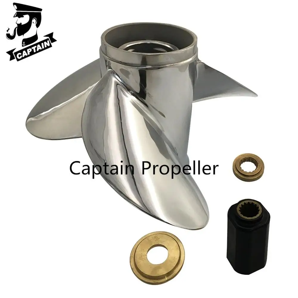 

Captain Propeller 14x19 Fit Mercury Outboard Engines 175HP 220HP 225HP 250HP Stainless Steel 15 Tooth Spline LH 48-898999A46