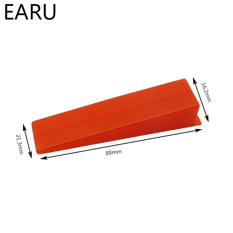 100pcs Red Wedges Plastic Ceramic Tile Leveling System Tiling Floor Wall Carrelage Tools Spacers Locator Leveler Level Wholesale
