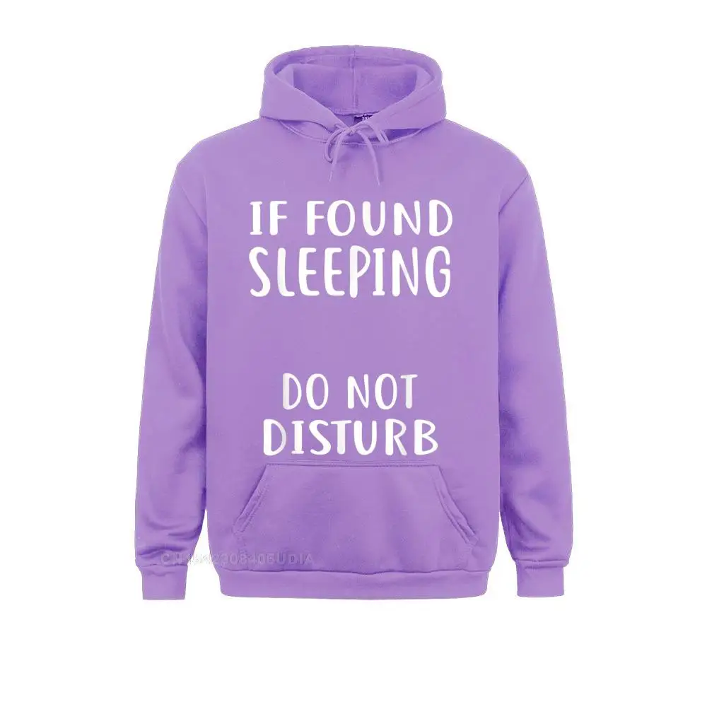 Mens Long Sleeve Sleep Hoodie If Found Sleeping Do Not Disturb Tired Nap TEE Hoodie Sweatshirts Normal Hoodies Popular Clothes