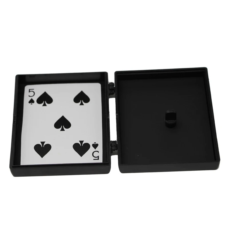 Surprise Restore Box Magic Tricks Black Plastic Box Broken Paper Card Case Close-Up Magic Tricks Props Toys For Children Adult