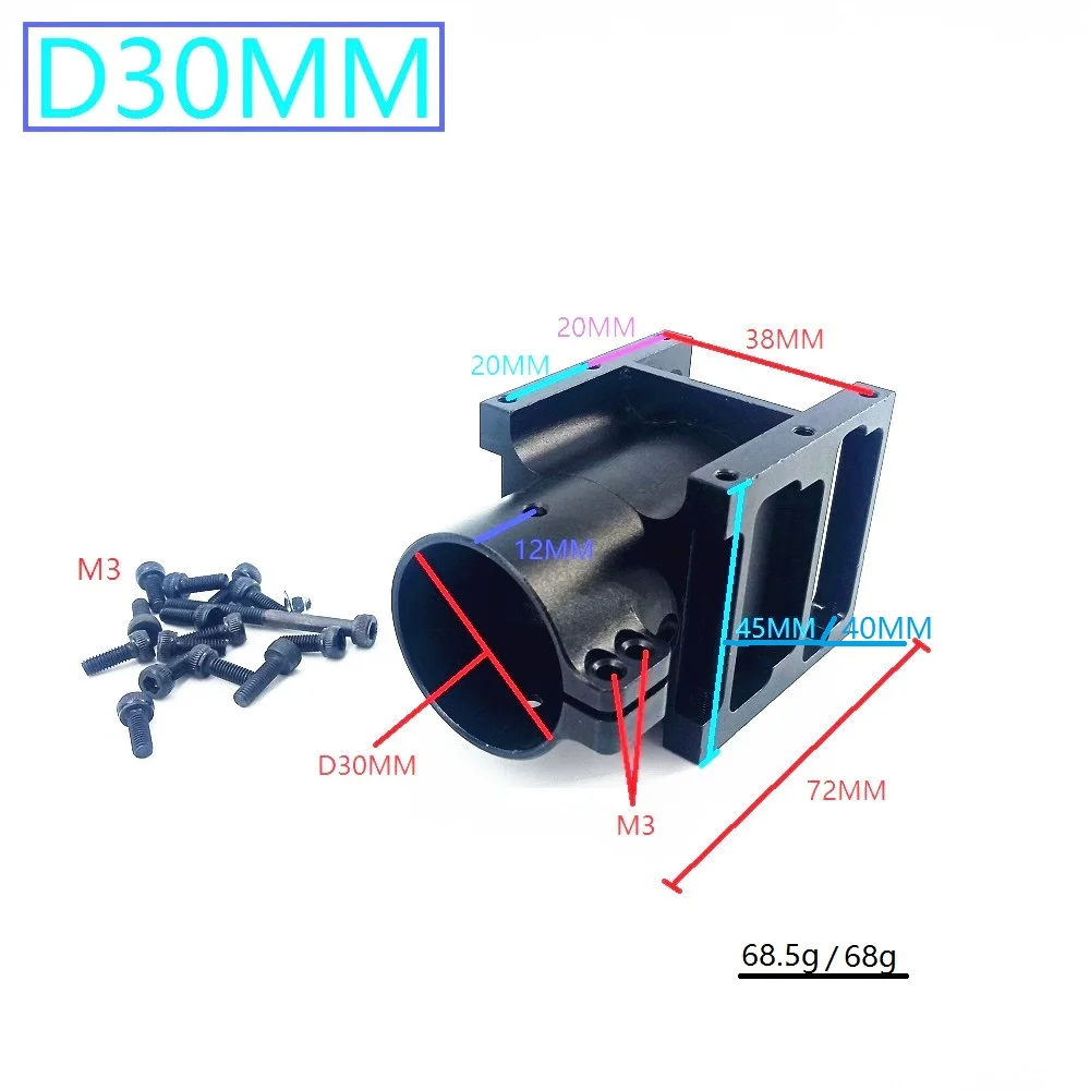 Aluminum Alloy D25mm 30mm Folding Parts Carbon Tube Arm Fixed Seat Mount Clamp Connection Clip for RC Plant UAVDrone