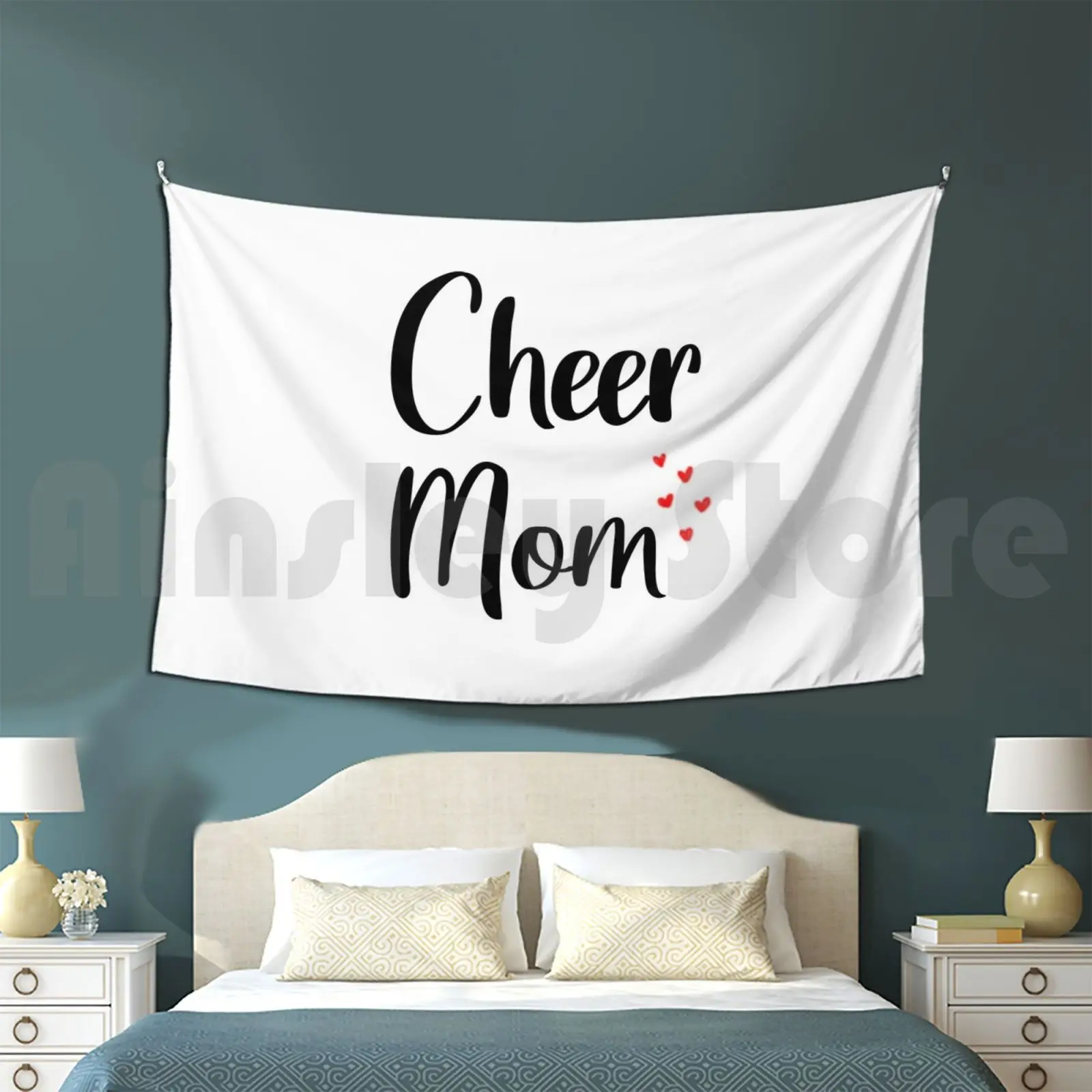 Mothers Day Cheer Mom Mother Gift Customized Tapestry Mothers Day Fathers Day Funny Dad Mom Birthday