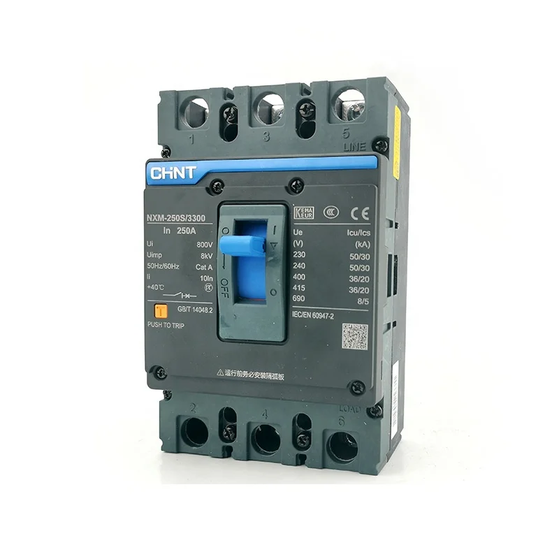 CHINT NXM  3-pole 250-400A MCCB Moulded case circuit breaker