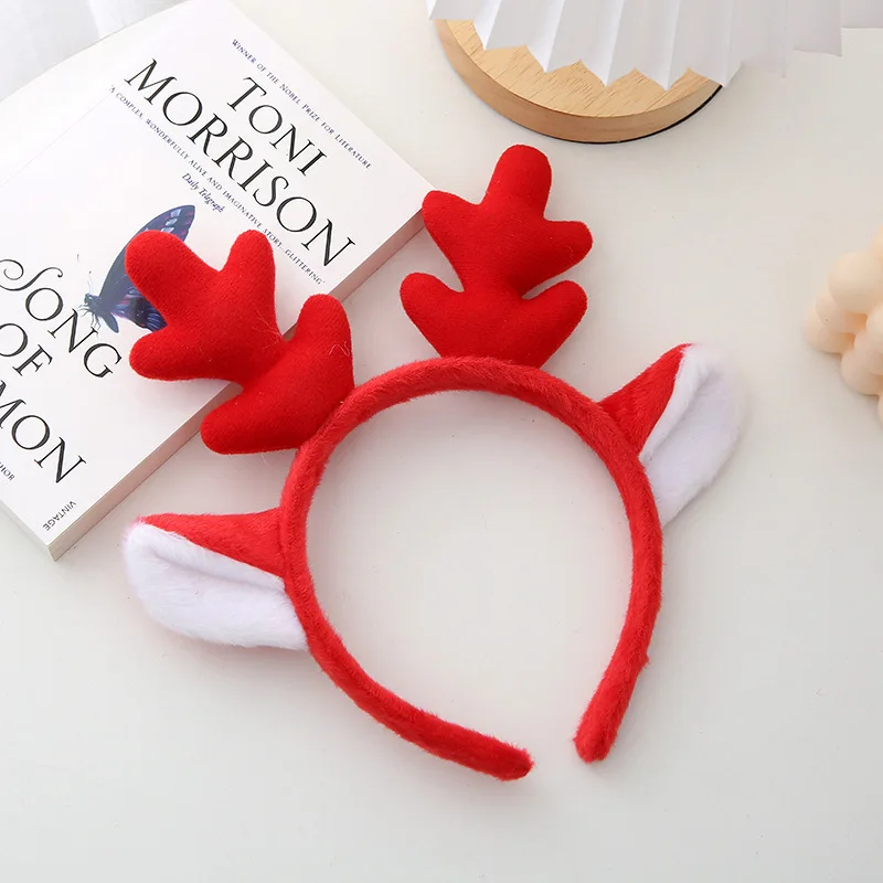 Merry Christmas Reindeer Antler Hair Hoop Xmas Kids Headband Headwear Christmas Home Decorations New Year  Christmas Decor