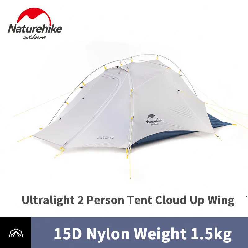 Naturehike Ultralight 2 Man 15D Camping Tent Outdoor 2 Person Camp Tent 4 Season Outdoor Portable Backpacking Tent