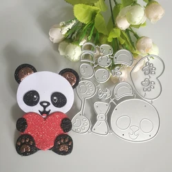 New cute panda cutting dies DIY scrapbook, embossed card making, photo album decoration, handmade craft