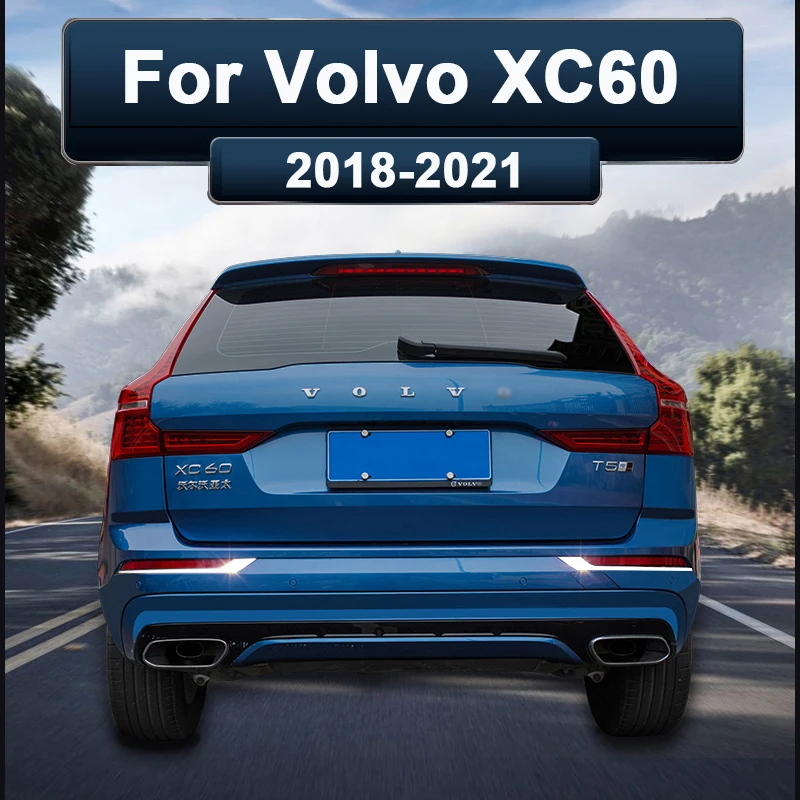 For Volvo XC60 2018 2019 2020 2021 accessories Rear Fog Lights Cover Frame Trim ABS Chrome Exterior Decoration