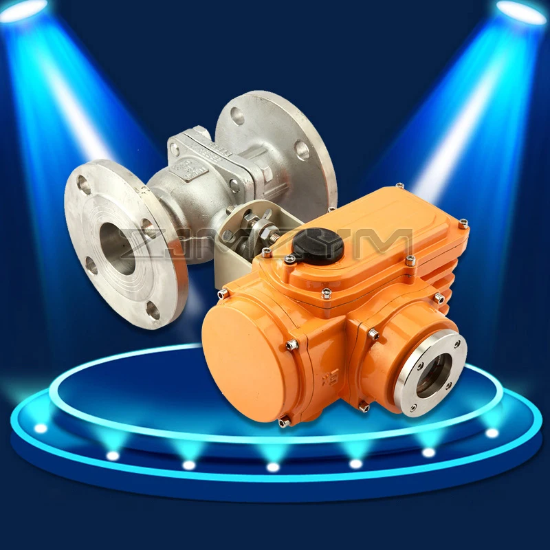 Three-phase AC380V On-off Control Valve Proportional Electric Two-way Flange Stainless Steel 304 Ball Valve Q941F DN15