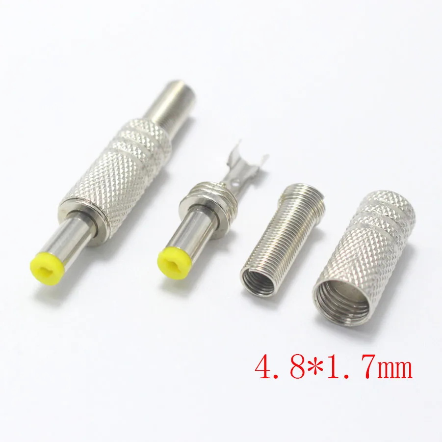 1/3/5pcs 5.5x2.5 5.5x2.1 4.8x1.7 4.0x1.7 3.5x1.35 3.5x1.1 2.5x0.7 6.5x4.4 5.0x3.0 mm Male DC Power Plug Audio Connector