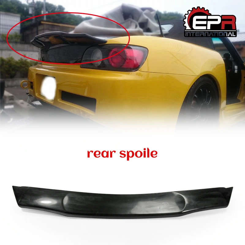 Car Accessories Lab Style Fiberglass Trunk Spoiler FRP Fiber Glass Rear Wing Splitter Lip Drift Part For Honda S2000 AP1 AP2 K1