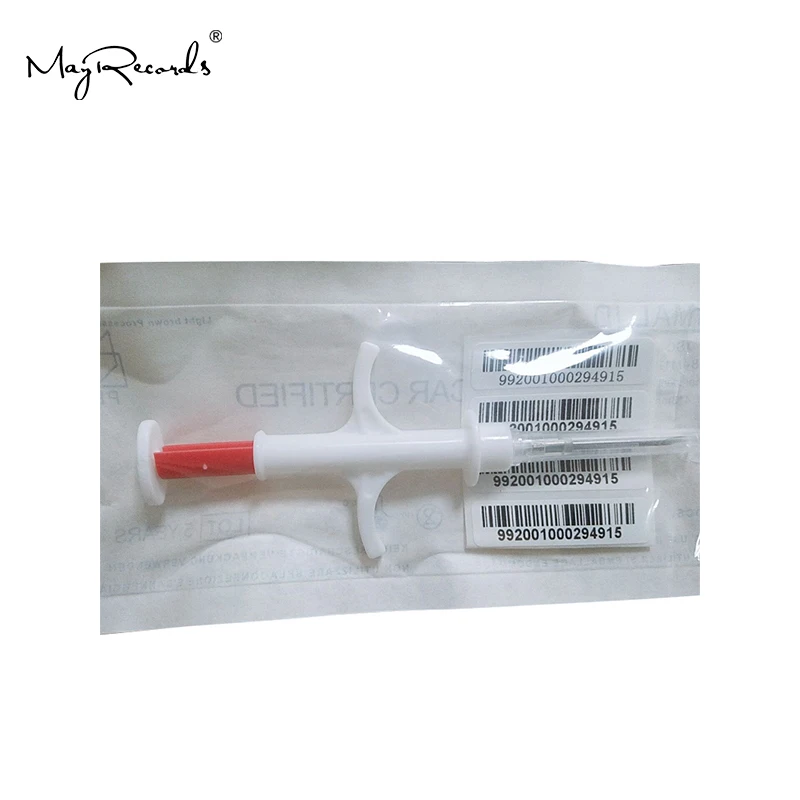 Hot 1PC Pet Microchips 1.4*8mm ISO11784/785 FDX-B Cat Dog Snake Fish Syringe Pet Animal Microchip Syringe International Standard image 5