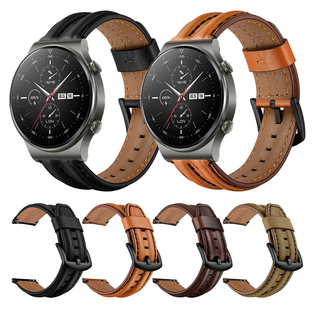 Leather Strap For HUAWEI WATCH GT 2 Pro Band Straps For huawei GT2 Pro gt2Pro Smartwatch Replaceable Watchband Bracelet