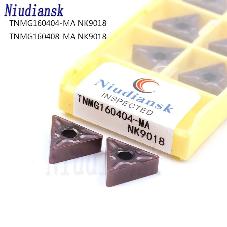 

Карбидные вставки TNMG160404 MA NK9018 TNMG160408 MA NK9018 для токарного станка с ЧПУ, 10 шт.