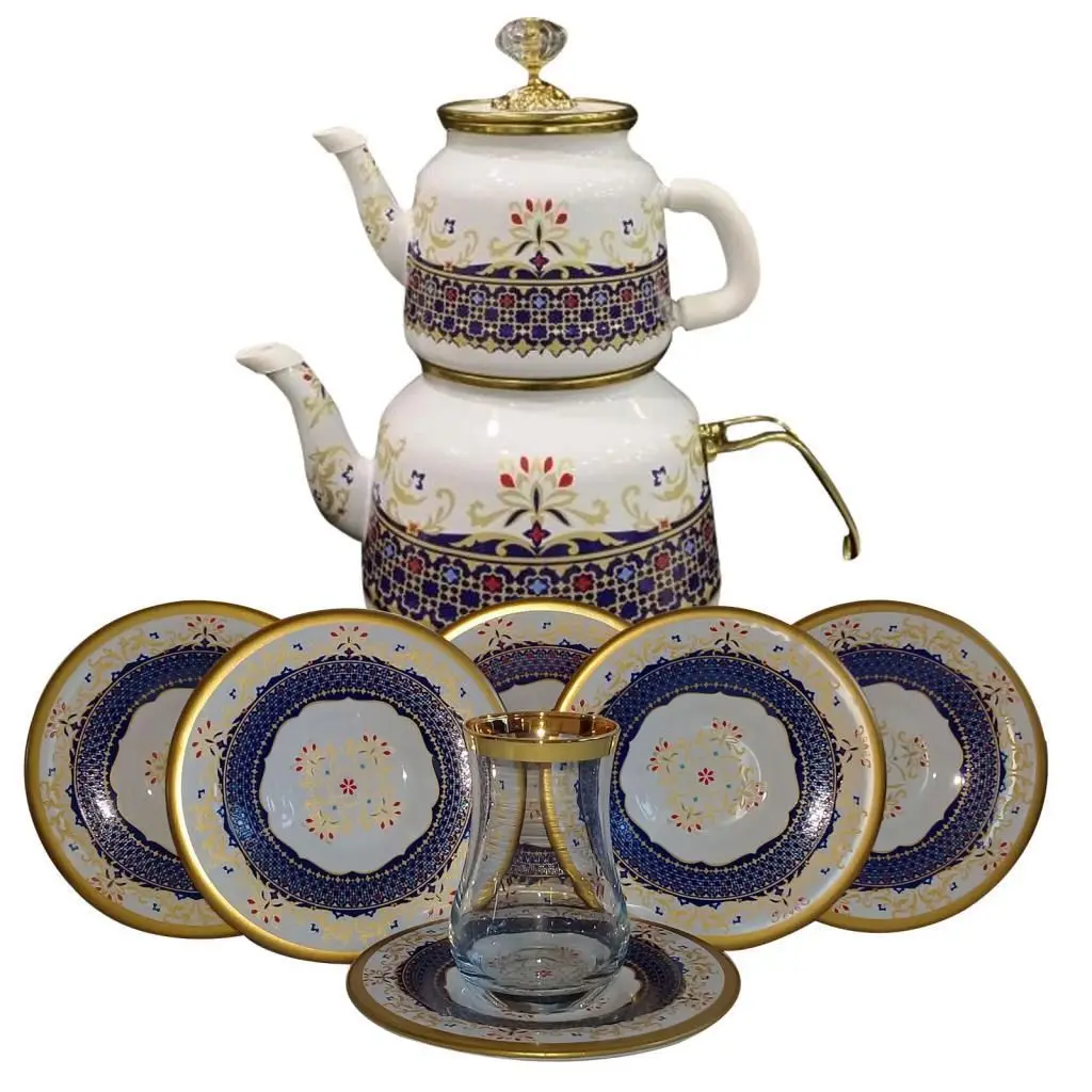 DOLBOVIFidex Home 15 Piece Set Teapot and 6'lı Tea cup Pad Nomad mug кружка coffee cup cup اكواب قهوه tazas