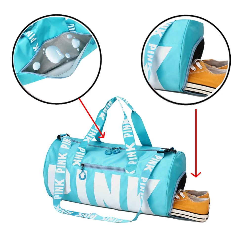 Fonto Travel Men Sport Gym Bag Women Fitness Waterproof Outdoor Separate Space For Shoes Pouch   Rucksack Yoga Handbag