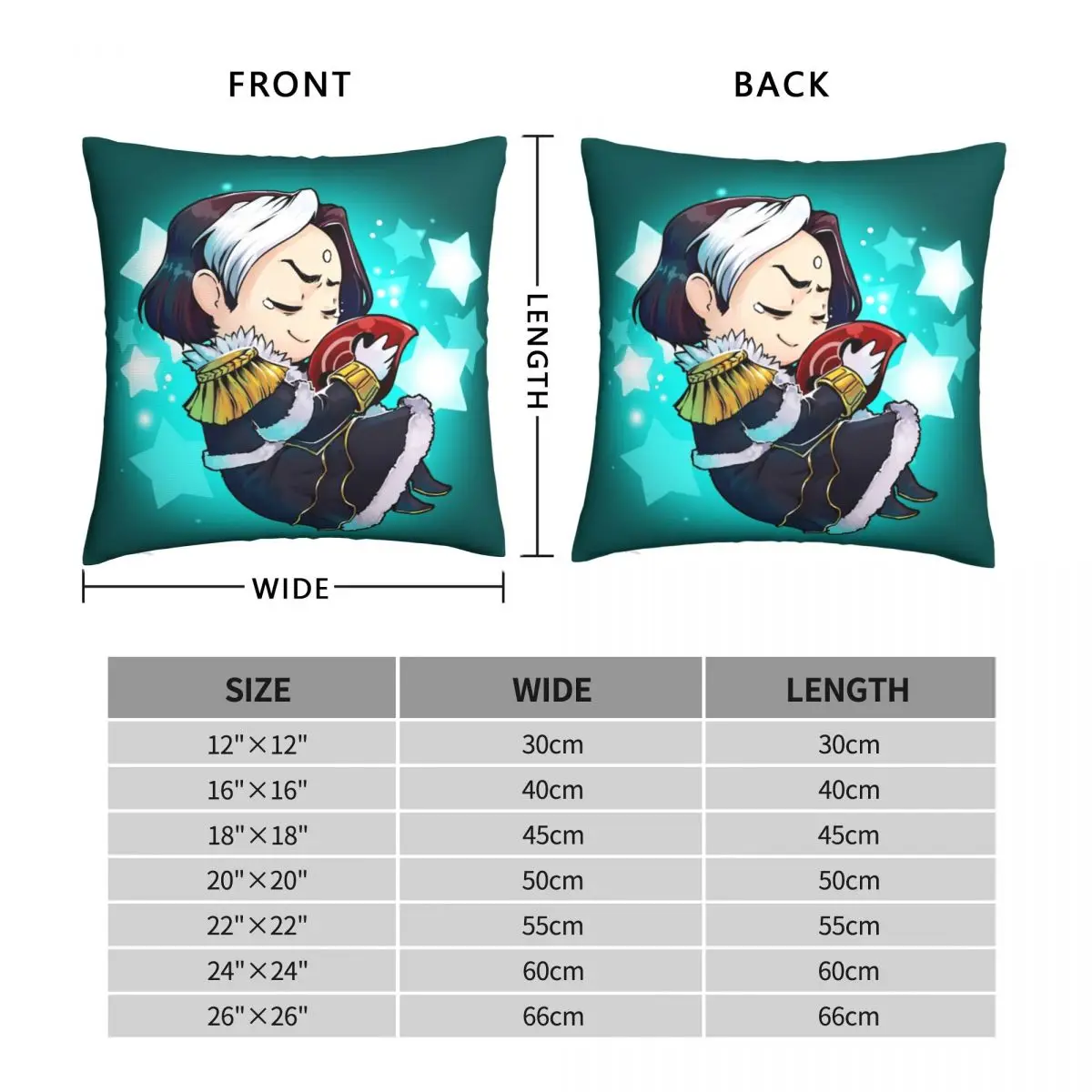 Emet-Selch Final Fantasy Pillow Square Pillowcase Polyester Linen Velvet Printed Zip Decor Pillow Case Home Cushion Cover