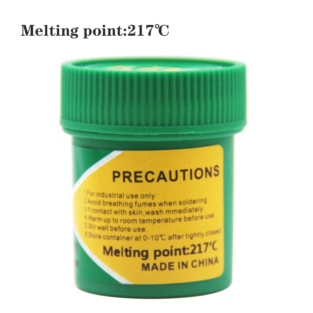 Lead-free Silver-containing Solder Paste, Strong Conductive Sn96.5Ag3.0Cu0.5 Solder Paste, Melting Point: 217°C