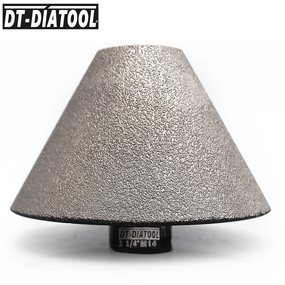 DT-DIATOOL 5pcs/set Finger Bits Vacuum Brazed Core Drilling  for Finishing Hole Tool Ceramic Dia  5/8-11 M14 connection Beveling
