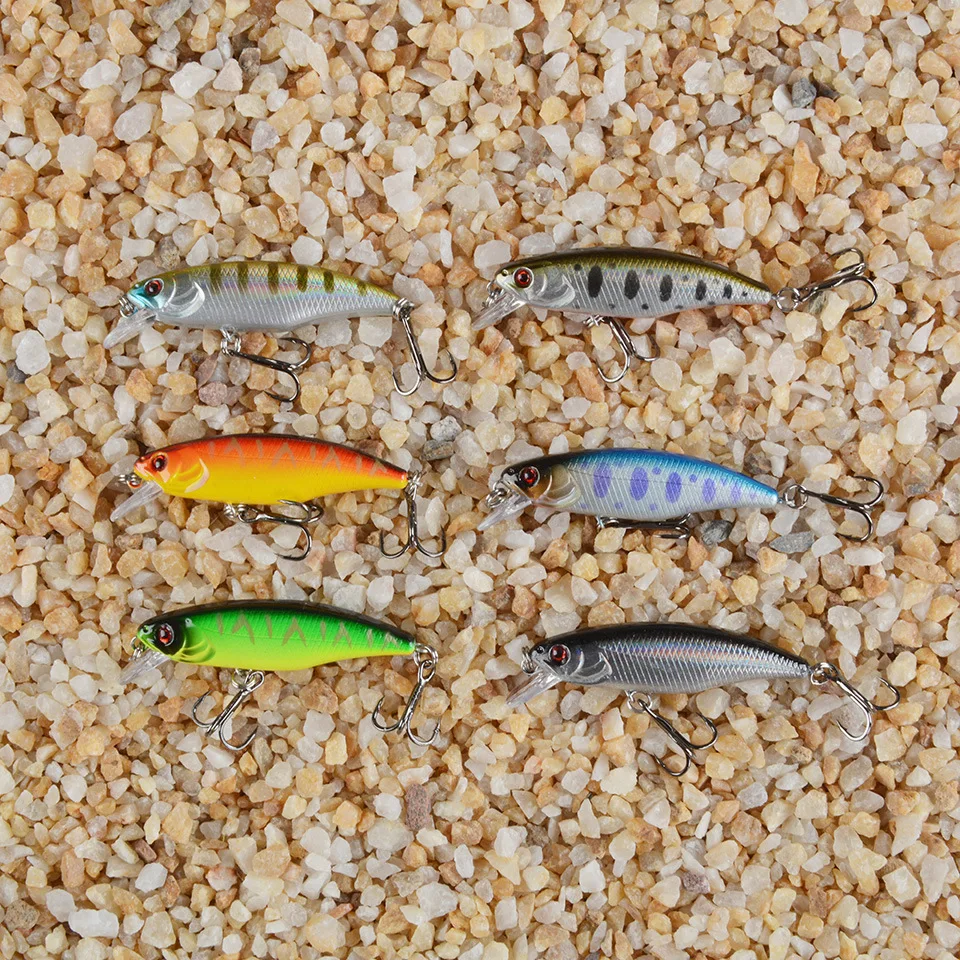 1Pcs Minnow Fishing Lures Wobblers Pesca 53mm/4.5g Stream Sinking Minnow Hard Bait Japan Perch Pike Salmon Trout Bass