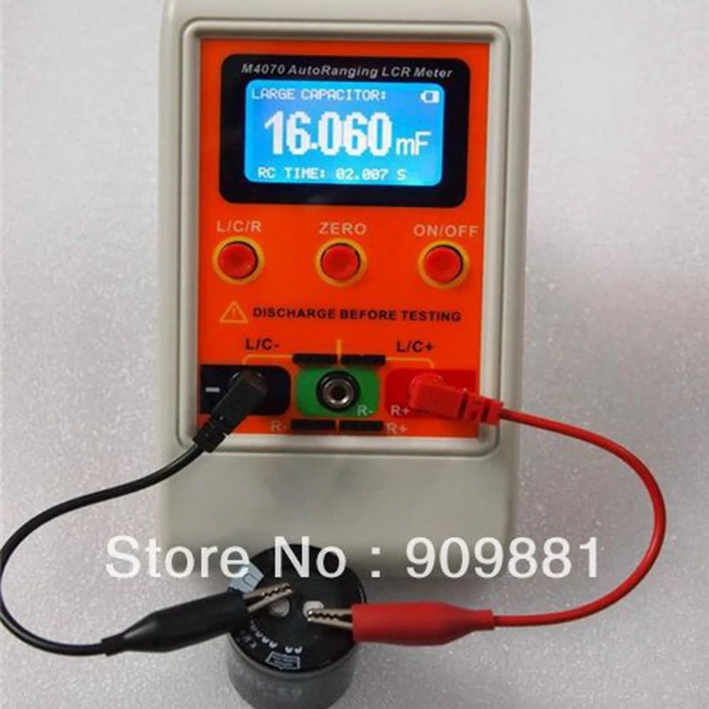 AutoRange LCR Bridge Capacitance Meter Digital Capacitance Inductance USB PC Program Large Range 100H 100mF 20MR Rechargeable