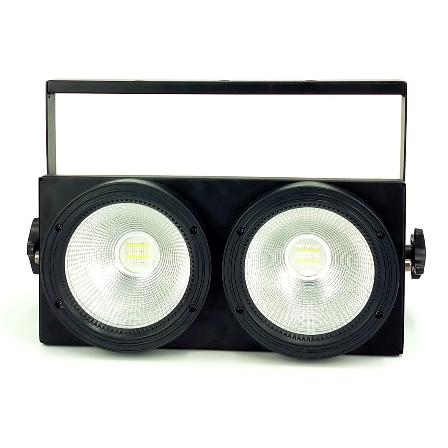 2x100W Led COB Par Lights 200W Led RGBWA UV 6IN1 Warm Audience Blinder Lights Led Strobe Wash Disco Dj Light Wedding Party Bar