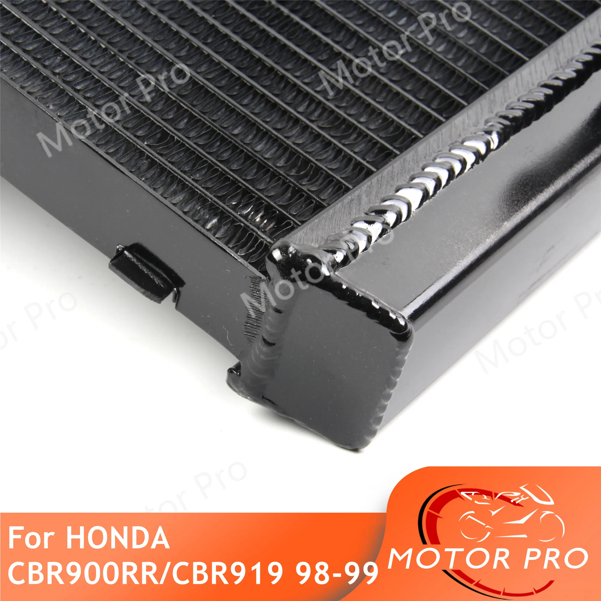 Radiator For HONDA CBR900RR CBR919RR 1998 1999 Motorcycle Parts Cooling Cooler CBR 900 919 RR CBR900 900RR CBR919 919RR BLACK