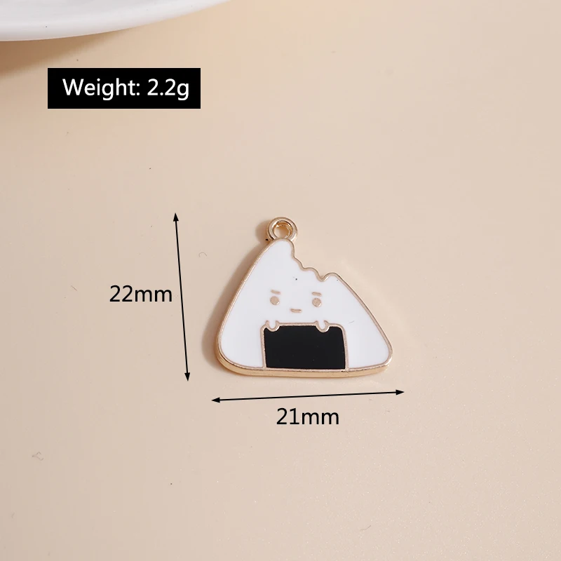 Leslie 10 Stück Emaille süße Essen Trinken Eis Kuchen Saft Cola Charms Anhänger für Halsketten DIY Schmuckherstellung Zubehör – Detail 26