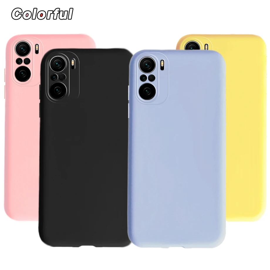 For Xiaomi Poco F3 Case 6.67 inch Candy Color Rubber Silicone Phone Sets Case For Xiaomi pocof3 poco F 3 5G M2012K11AG Bumper