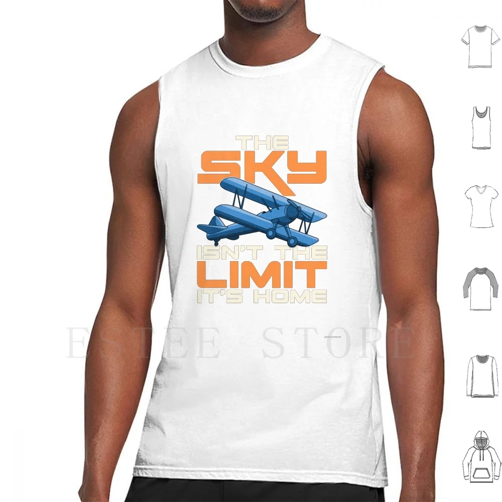 El cielo no es el límite, es el hogar, camisetas sin mangas con diseño divertido de piloto, el cielo no es el límite, es el hogar, piloto con licencia