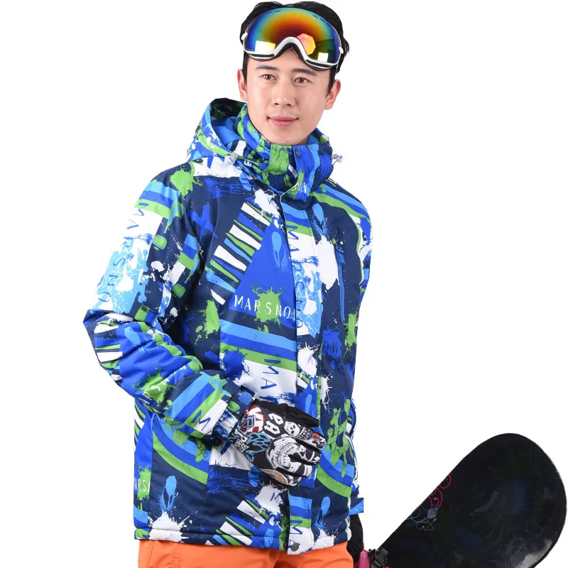 Chaqueta de esquí para hombre, ropa impermeable a prueba de viento para Snowboard, traje de invierno para esquiar y nieve, hasta-30 grados