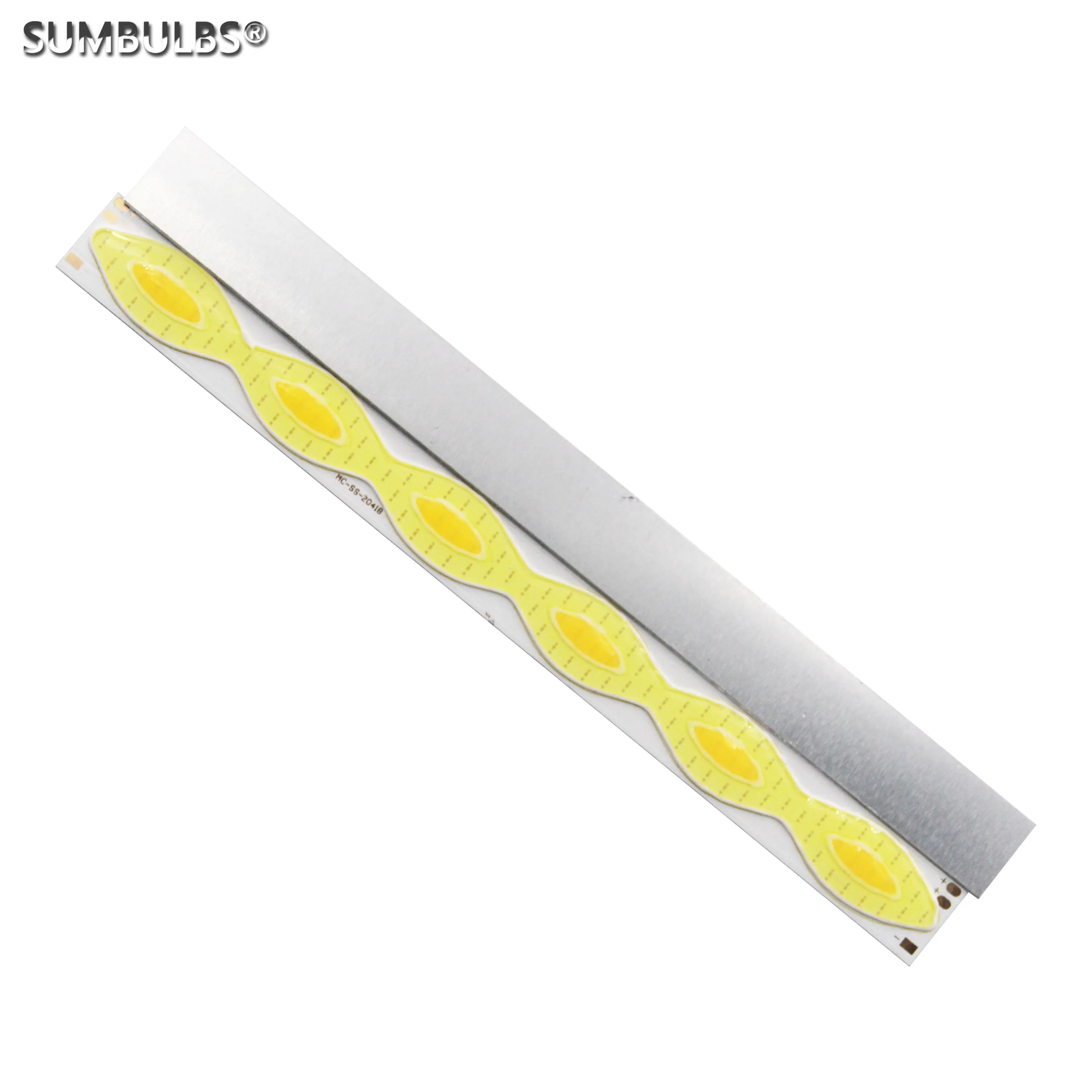 Imagem -02 - Sumbulbs 204x18 mm dc 12v Led Cob Faixa Bar Lâmpada Luz Fonte Dupla Cor Quente Branco Frio Lâmpada para Faça Você Mesmo Auto Luzes