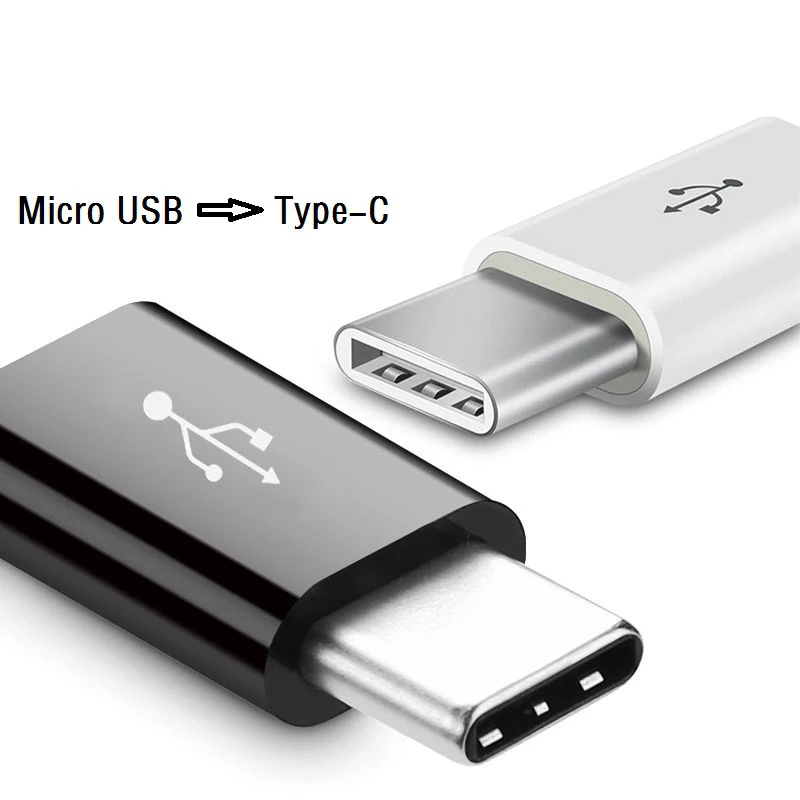 Exquisite Small Micro Usb Male To Type-c Female Microusb To Type C Convenient General Converter Adapter for Huawei Samsung