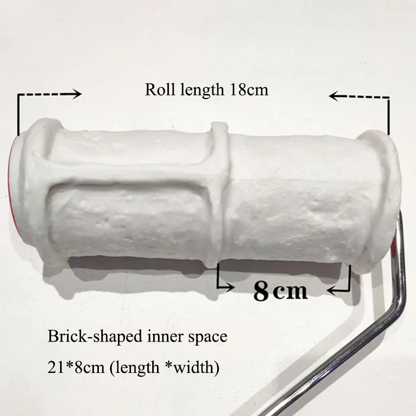 ยางผนังอิฐ Roller แปรง DIY Wall Wall ตกแต่ง Rolling แปรง,Wall Art Texture สีแปรงเครื่องมือ