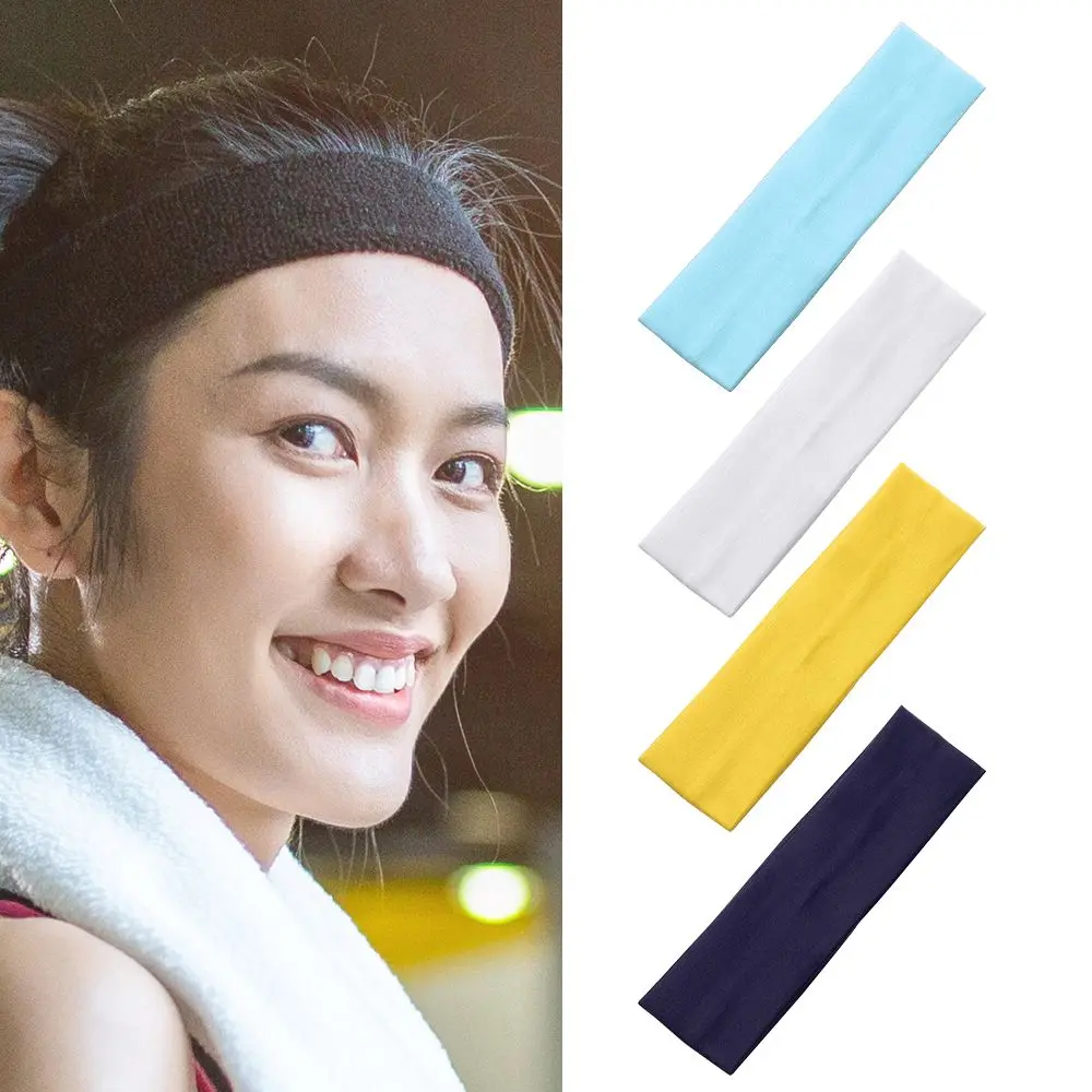 1PC Ribbon Yoga Headwear for Women Hair Accessories Solid Color Sports Headbands Yoga Hair Bands Elastic