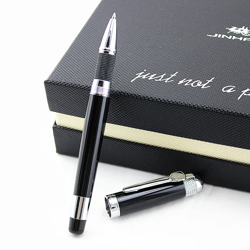 jinhao 189 Bronze Old silver Metal Emboss China tripod gift piece Trim 0.7mm Rollerball Pen