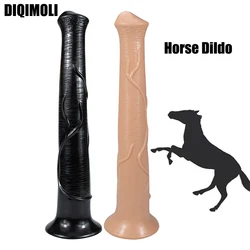 40*6CM Oversized Realistic Horse Dildos Soft Anal Plug Simulation Horse Penis Erotic Phallus Dick Sex Toy for Women Masturbation