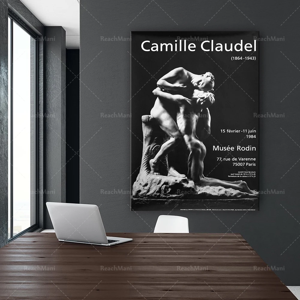 1984 Camille Claudel Exhibition Poster, Original French Poster, Paris Souvenir, Sculpture Posteer, Gift for an Artist, Canadian