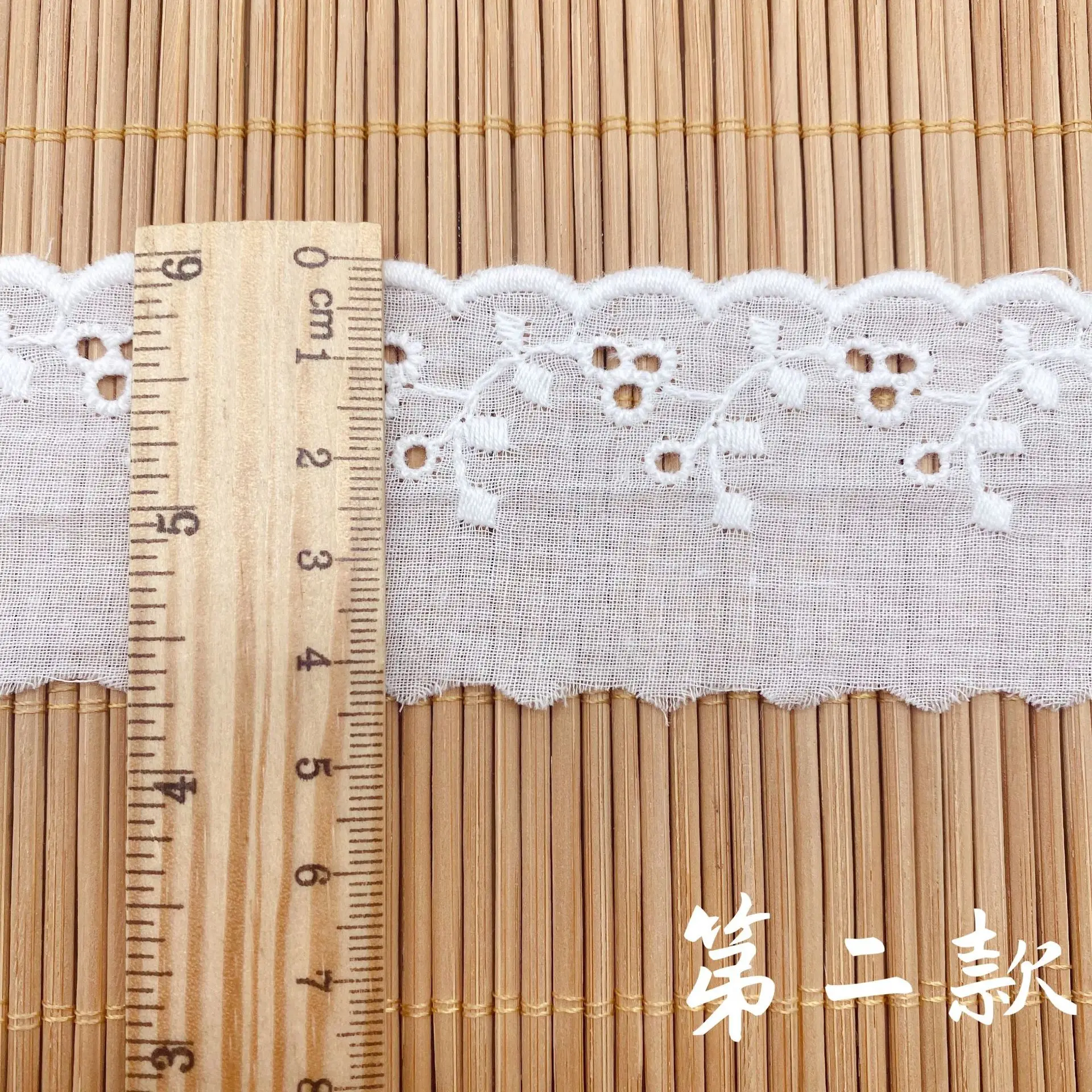 Dentelle brodée de fleurs blanches de luxe pour femmes, col de vêtements pour femmes, garniture en dentelle bricolage, coton, 5 mètres