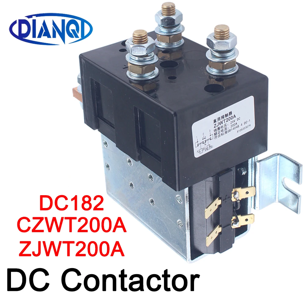 

ZJWT200A DC182 CZWT200A 2NO2NC 2SPDT 12V24V 36V48V 60V72V DC Forward Reverse Contactor for forklift grab wehicle car winch motor