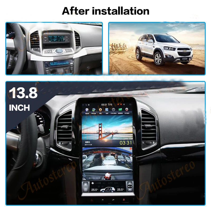 Vertical Screen Android 9.0 Car Multimedia Player For Chevrolet Captiva 2013-2019 Gps Navi Bt Audio Radio Stereo Head Unit