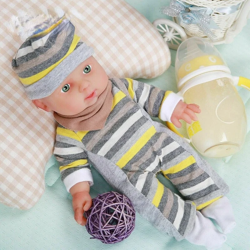 12'' Full Body Waterproof Silicone Reborn Doll Baby Girl Toy Birthday Gift Reborn Baby