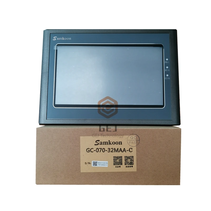 7inch GC-070-32MAA-C Samkoon DC 24V 800*480 Resolution 2-way Analog Ouputs 2-way High speed pulse outputs Integrated PLC