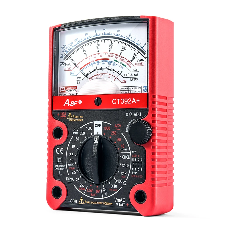 A-BF Pointer Type Multimeter Protective Function Analog Multimetro Precision Electrician Mechanical NCV Tester Anmeter Voltmeter