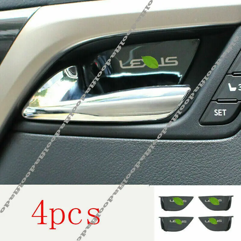 

Fits For Lexus RX300 200T 450H 2016-2021 Black Titanium Interior Door Bowl Sticker Trim Moulding Car Accessories 4PCS